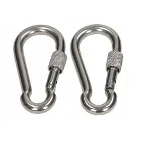  KARABINER 10x100, ROZSDAMENTES, BIZTONSÁGOS