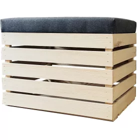 Pouf Pouf zseb csomagtartó nagy 60x40x45 tároló rekesz