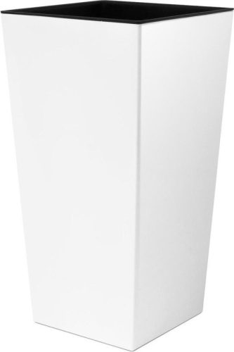  Prosperplast virágcserép 40 cm x 40 x 75 cm átmérő 40 cm fehér műanyag + Betét négyzet alakú cserepekhez IPWKS400