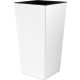  Prosperplast virágcserép 40 cm x 40 x 75 cm átmérő 40 cm fehér műanyag + Betét négyzet alakú cserepekhez IPWKS400