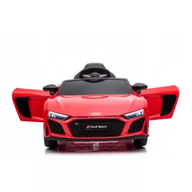   Elektromos játékautó - Akkumulátoros autó AUDI R8 2 MOTOROK, BŐR KULCSOK