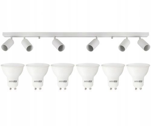 Mennyezeti lámpa spot folt kötése + 6x LED GU10