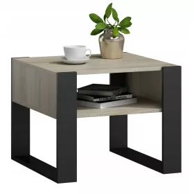 Bench dohányzóasztal Kaja Kwadrat 60 Sonoma Black