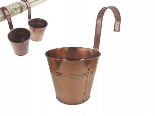  Jen-Import virágcserép 16 cm x 16 x 28 cm átmérő 16 cm réz fém