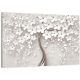  Vászonfestés nappaliba, GREY TREE 3D, 120x80