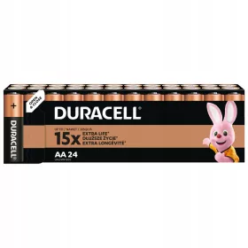  Duracell AA alkáli elem (R6) 24 db.