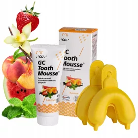   Fogkrém gyerekeknek - GC Tooth Mousse Paszta TUTTI FRUTTI + APPLIKÁTOR
