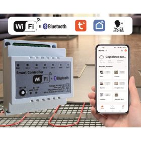 WiFi padlófűtés szabályozó - 7 zóna