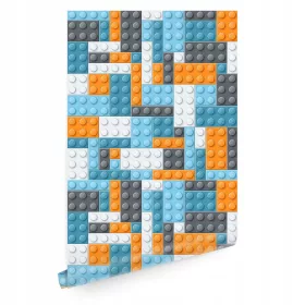 Lego blokk szerű tapéta gyereknek T01587