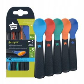   Gyermek evőeszközök - Tommee Tippee széles teáskanál 6m+ 5 db