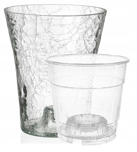  Borító 14 cm, átlátszó üveg