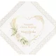 Keresztelő gyertya - Baptism Robe Név Eco csipkével e