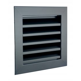   Szellőzőrács - Fekete fém szellőzőrács 140x140 LENGYELORSZÁG