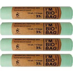   Szemeteszsákok - Biológiailag lebontható táskák komposztálható 35L BIO 60 DCS.