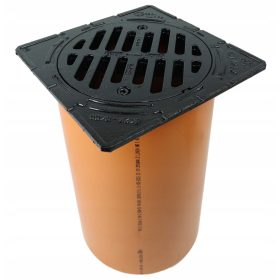 Akna bemenet B125 Öntöttvas rács a 315-ös csőhöz