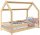 Egyszemélyes ágy gyerekeknek - Bed Baby House 160x80 gyermekek számára Pine D5