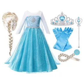 Lány jelmez - ELSA OUTFIT RUHA SZETT ELSA 110 - 116 4-5 év