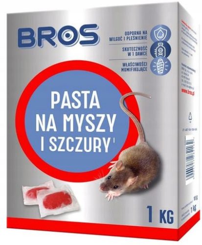 Egerek és patkányok elleni védelem - Bros egér paszta 1 kg mérgező patkányok rágcsálók