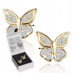   Gyermek fülbevaló - 925-ös gyermek PILLANGÓFÜLBEVEZŐ, GRAVÉRÁSOS szegecsekkel