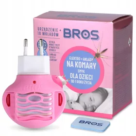    Elektrofumigátor szúnyogok számára Bros patronokkal, 10 db