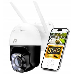  FORGATÓ KÜLTÉRI IP KAMERA WIFI 3X ZOOM 5MPx 2K