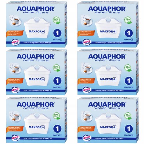 Szűrőbetét az Aquaphor Maxfor B25 kancsóhoz, 6 db.