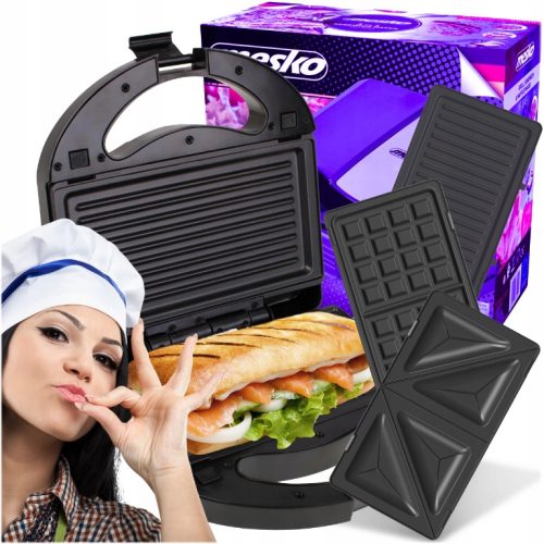Kenyérpirító - BASTER TOSTER gofri 3in1 Mesko 1000W MS3045
