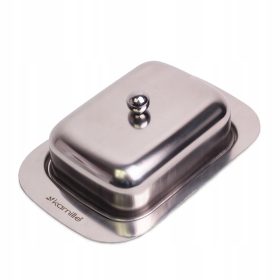   Vajas üveg - Kamille MS4 vajas edény, rozsdamentes acél, szürke és ezüst árnyalatai