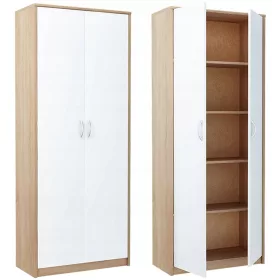 Cipő szekrény, könyvespolc, R005 Sonoma-White, kabinet,