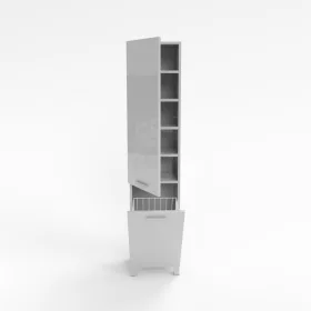  Fürdőszoba szekrény oszlop SW3 50 cm fehér fényű