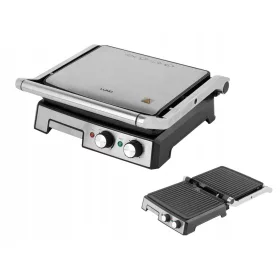    Lund 67457 Összecsukható elektromos grill, ezüst/szürke 2000 W