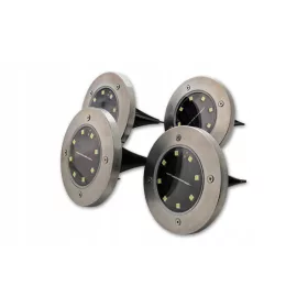   Függesztett napelemes lámpa Masterled ezüst 13,5 cm 4 db.