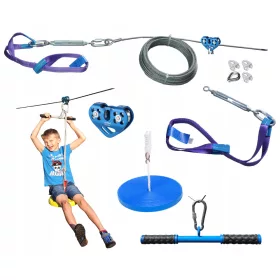 Zipline kötél ereszkedő szett 35m fi 8mm profi