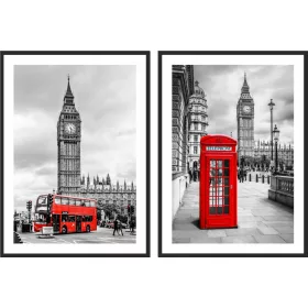   Falfestészet - PICTURE plakátok 50x70 diptichon Big Ben stand London