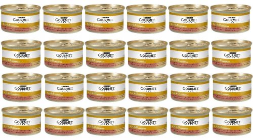 Konzerv macskáknak - Gourmet arany rakott kacsa pulykával 24x85g