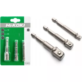   Kicsinyítés 1/4 hatszögletű x négyzet 1/2 1/4 3/8 3 darab HITACHI