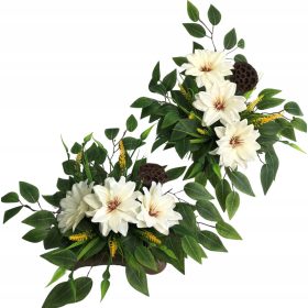   Virág dekoráció - ÖSSZETÉTEL RUHA KÉSZLET temetői sírhoz