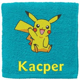   Törölköző - Pikachu törülköző + név hímzett pamut 70x140
