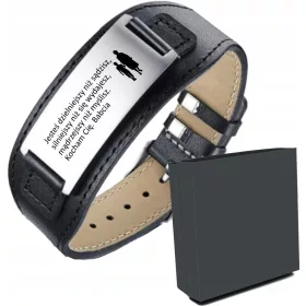  FÉRFI VÉSZES BŐR KARKÖTŐ UNOKÁNAK