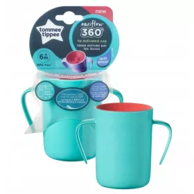   Bögre, üveg csecsemőnek - Tommee Tippee 360 fokos csésze 200 ml -es fogantyúval