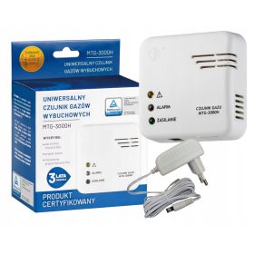   Garvan MTG-3000H gázérzékelő, hangriasztó, fényriasztó