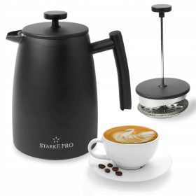   Kávé, teafőző - Starke Pro Encora dugattyús sörfőző 1 l fekete