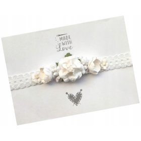   Gyermek fejpánt - Keresztelő koszorús fejpánt keresztelőhöz, egy éves foglalkozás