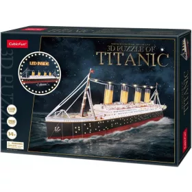  3D puzzle Cubic Fun LED Titanic 266 db.