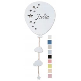   Gyermek éjszakai lámpa - BALLOON LED éjszakai lámpa NÉV SZÍNEK elemekkel