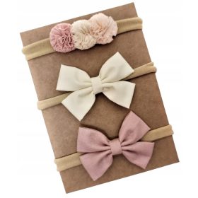   Gyermek fejpánt - Nyomásmentes fejpántok - 3 db masni készlet