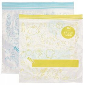   Élelmiszertartó - Kiváló Háztartási átlátszó zsinóros zacskók, 20 db.