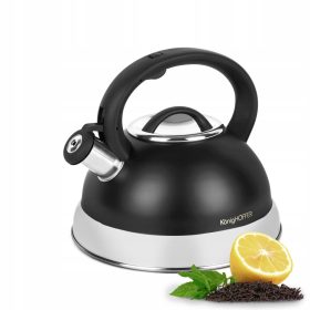  Konighoffer hagyományos acél vízforraló 2,7 l, fekete