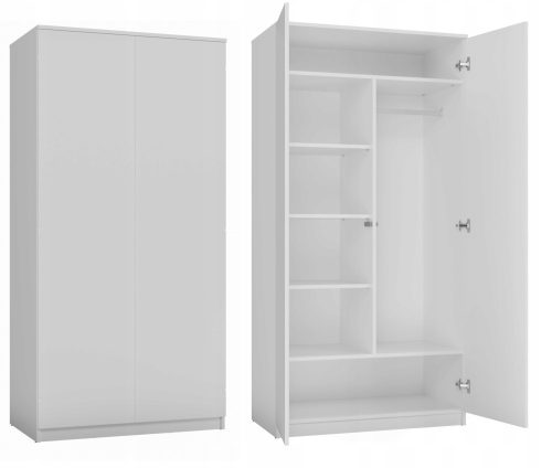 Szekrény szekrény ajtó polc 90cm SD-90 fehér