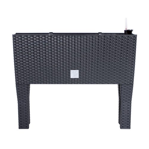  Prosperplast virágcserép 60 cm x 25 x 46 cm átmérő 10 cm műanyag szürke és ezüst árnyalatok